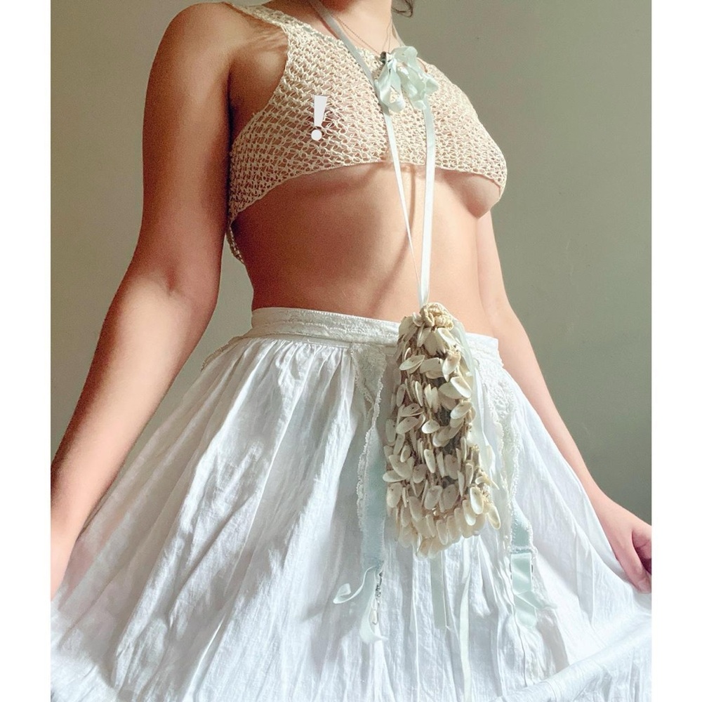 1800s seashell reticule